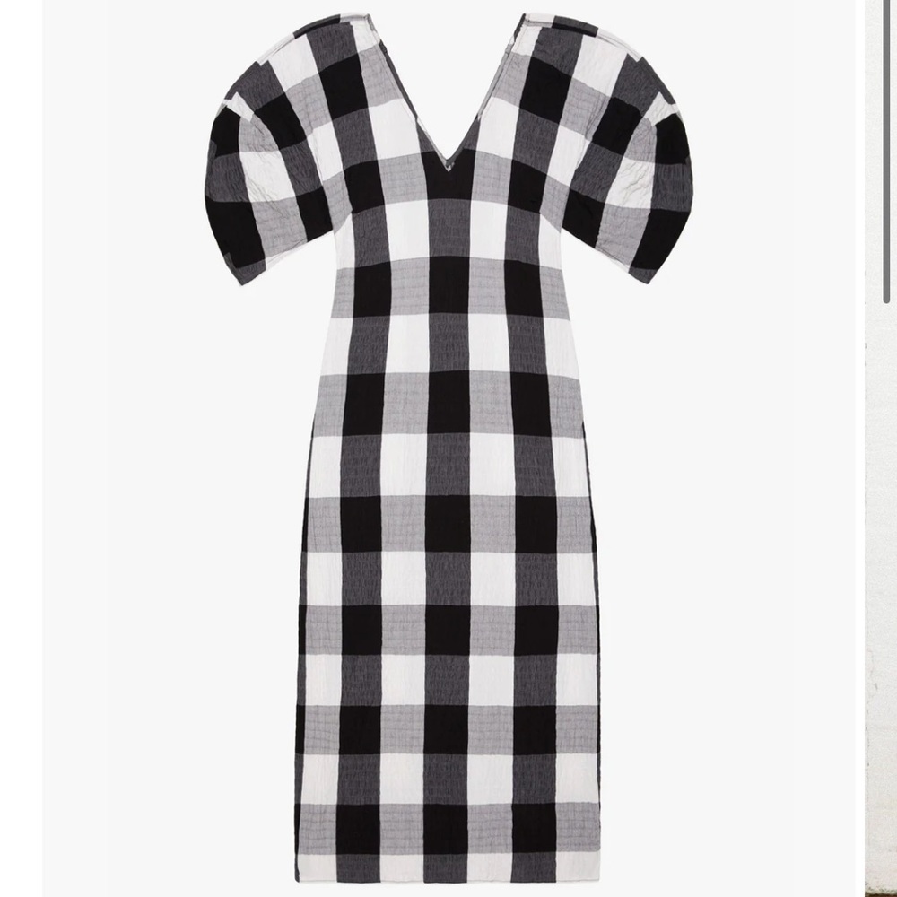 NWT MARA HOFFMAN GRACEN DRESS PLAID ALDER XS